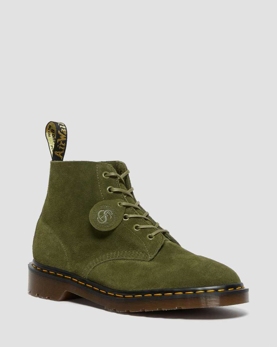 Dr. Martens 101 Suede Miesten Nilkkurit - Vihreä Nilkkurit [206-WXDPJL]